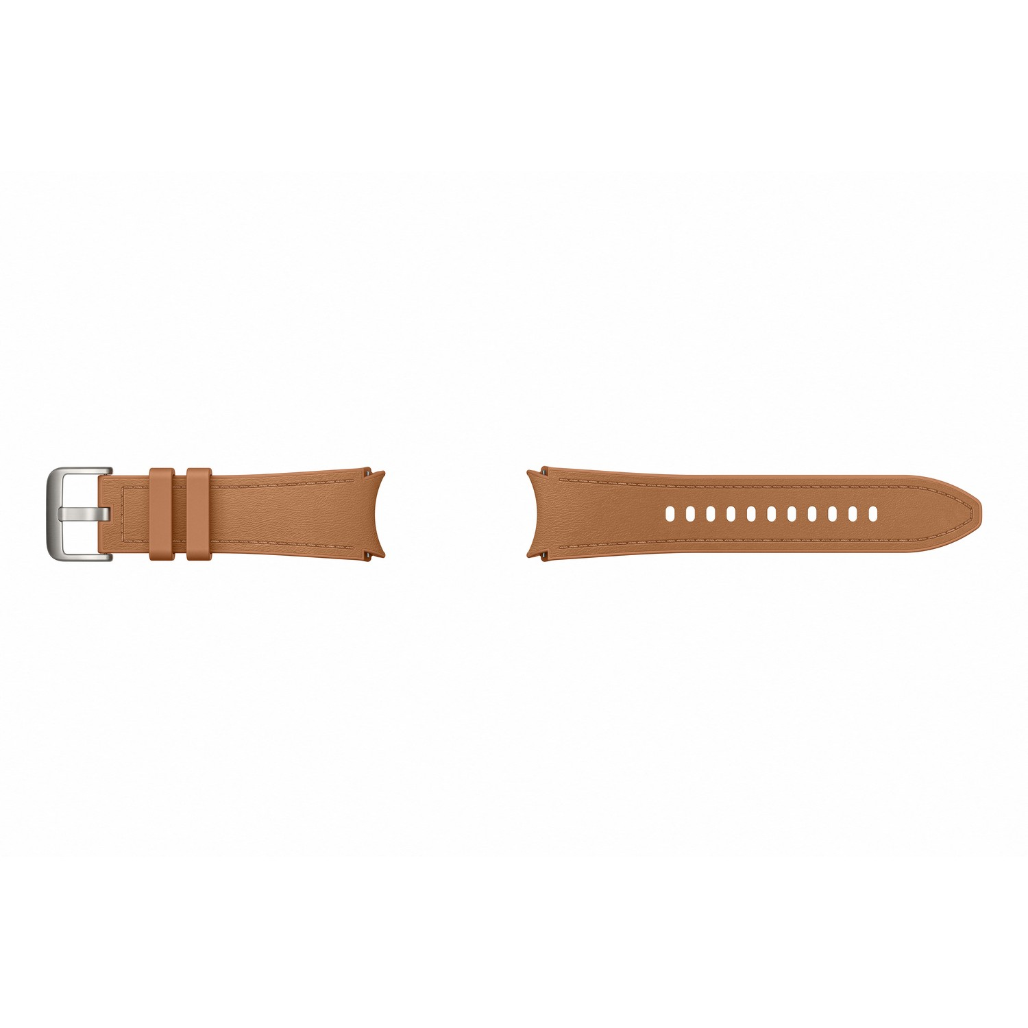 SAMSUNG Bracelet Hybrid Vegan Leather Band pour Galaxy Watch 4 / 5 / 6 S/M Camel (ET-SHR95SDEGEU)