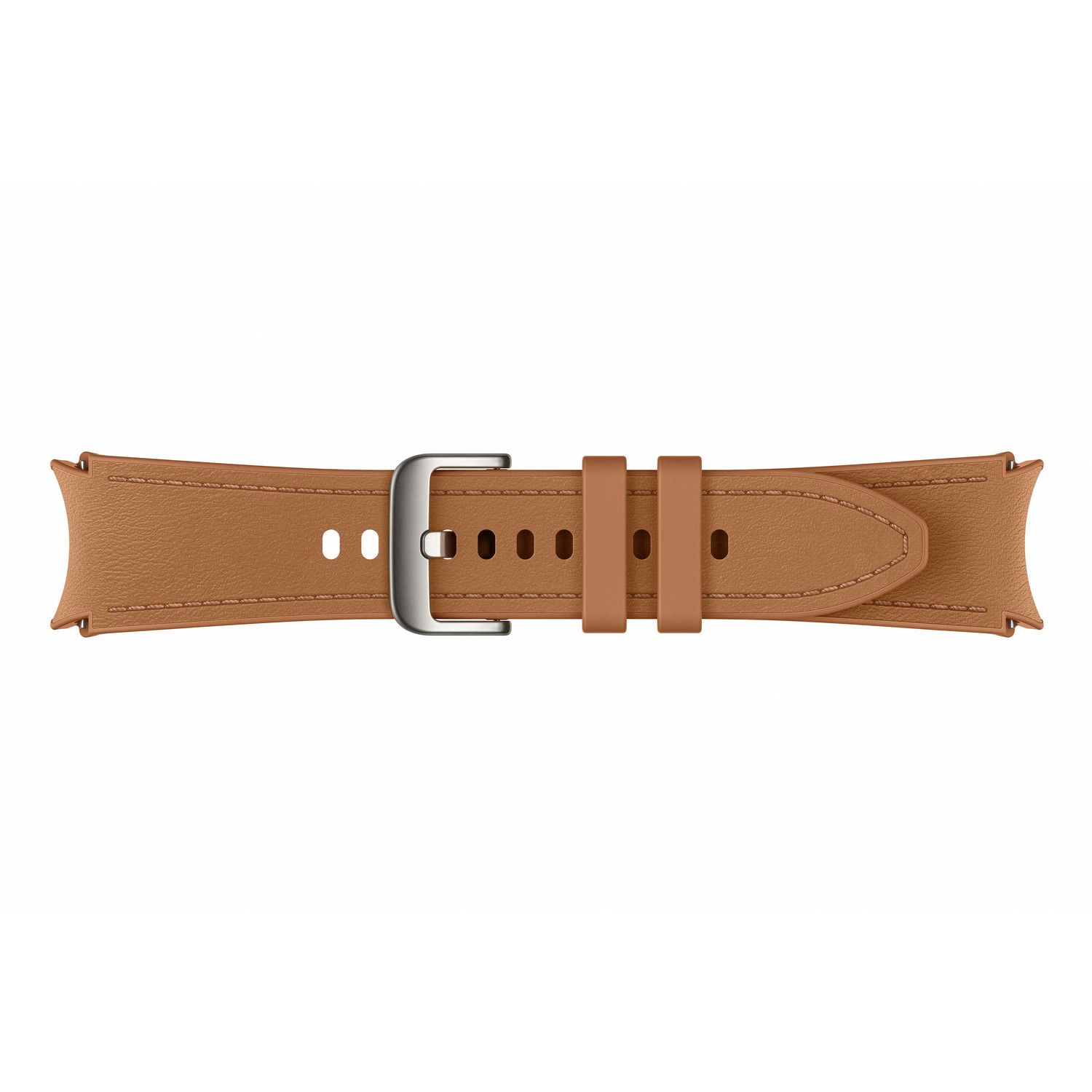 SAMSUNG Bracelet Hybrid Vegan Leather Band pour Galaxy Watch 4 / 5 / 6 S/M Camel (ET-SHR95SDEGEU)