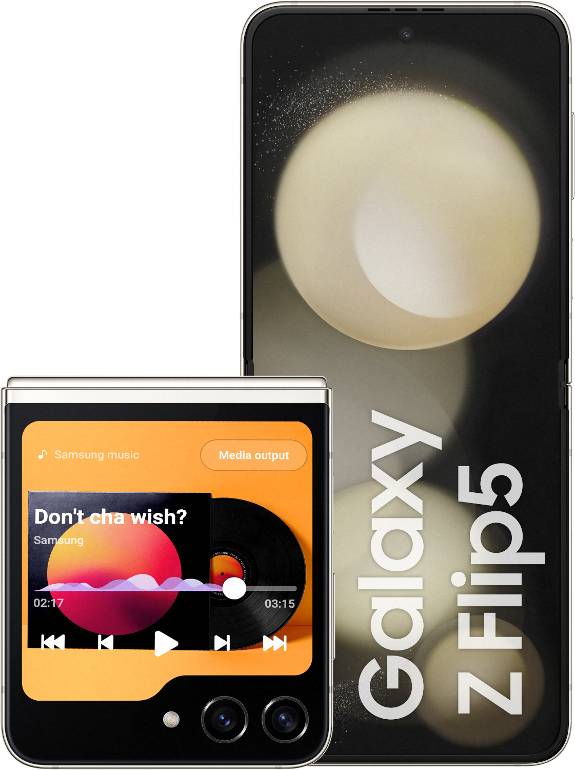 SAMSUNG Smartphone Galaxy Z Flip5 5G 512 GB Cream (SM-F731BZEHEUB)