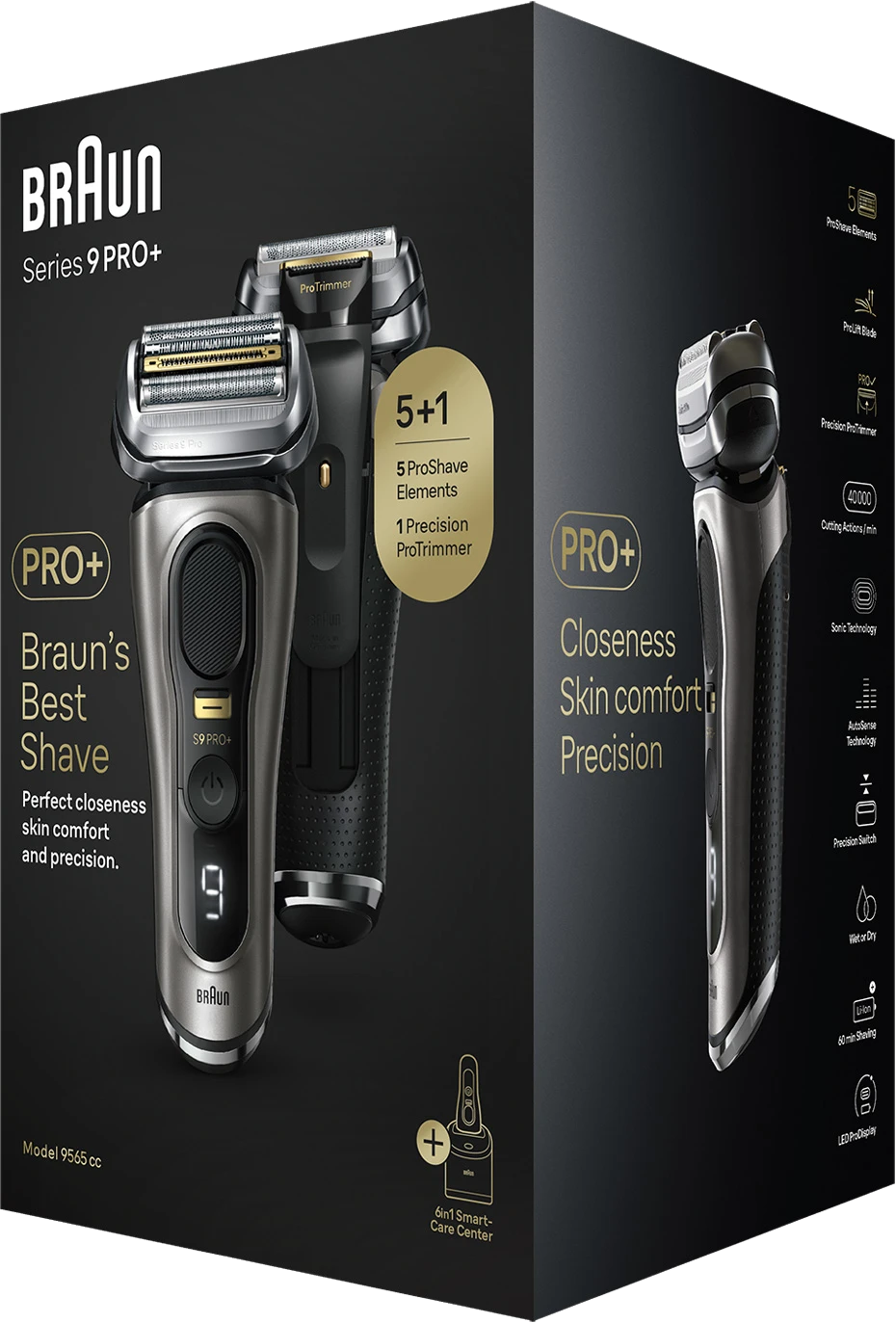 BRAUN Series 9 Pro+ 9565cc | Rasierer (Edelmetall) | MediaMarkt