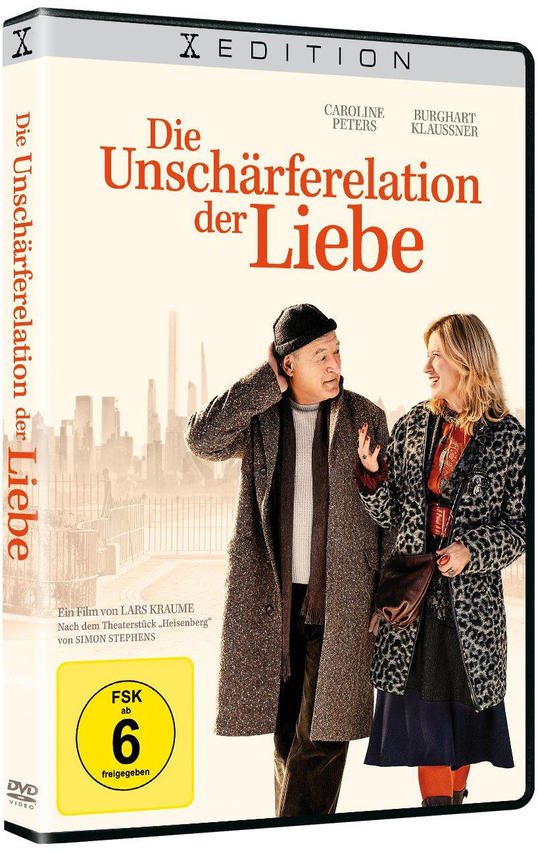 DVD-Cover, deutscher Film: Die Unschärferelation der Liebe, Paar.