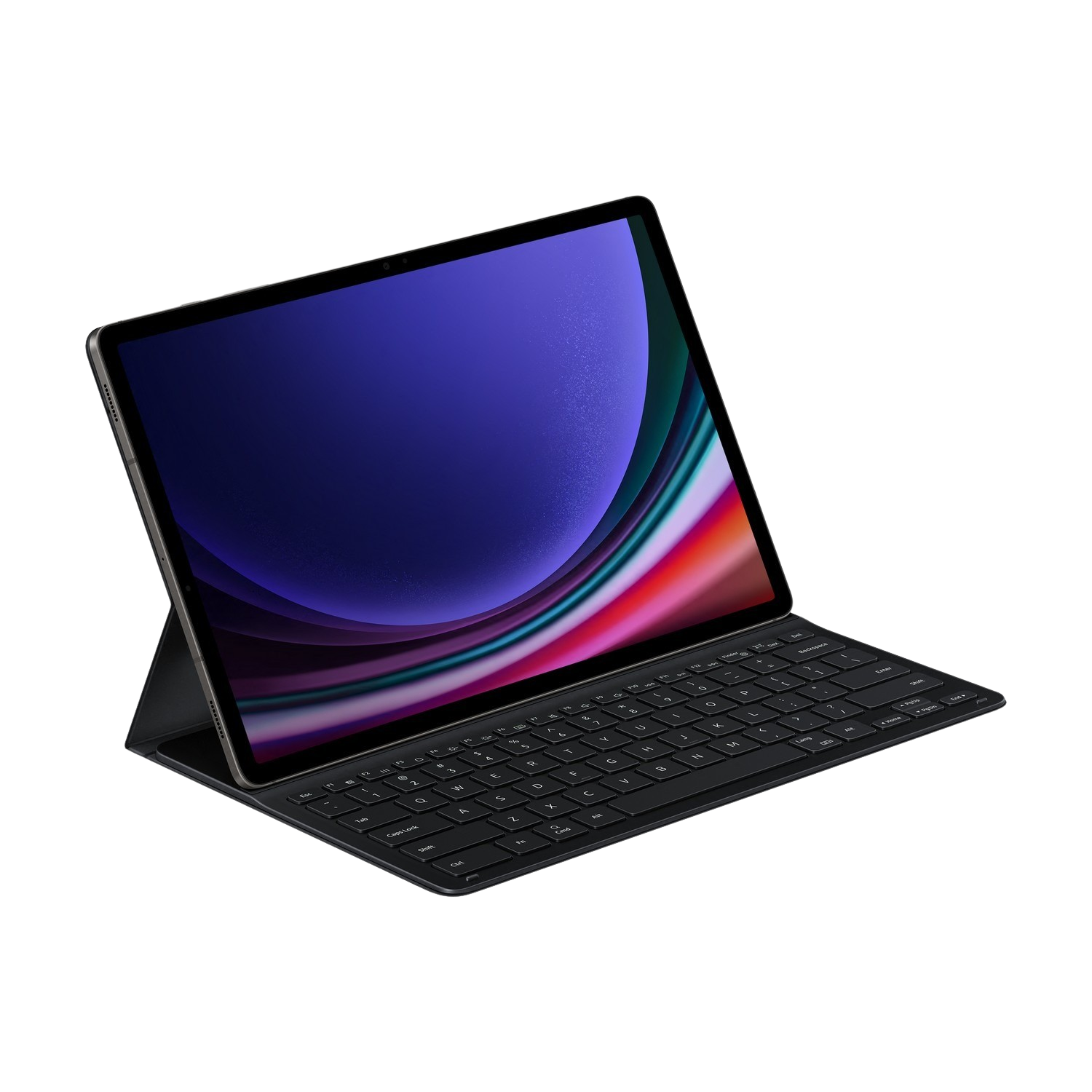 Samsung Galaxy Tab S9 Plus/s9 Plus Fe Book Cover Keyboard Slim Zwart afbeelding