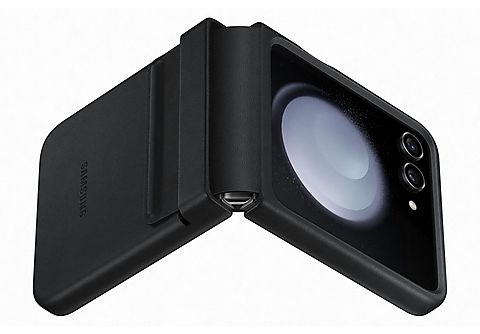 SAMSUNG Galaxy Z Flip5 Flap ECO-Leather Case Zwart