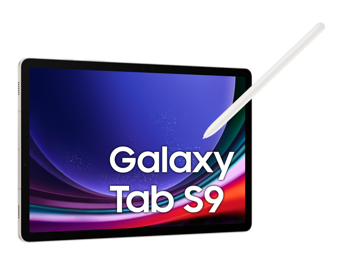 Tablet z rysikiem i napisem 'Galaxy Tab S9'.
