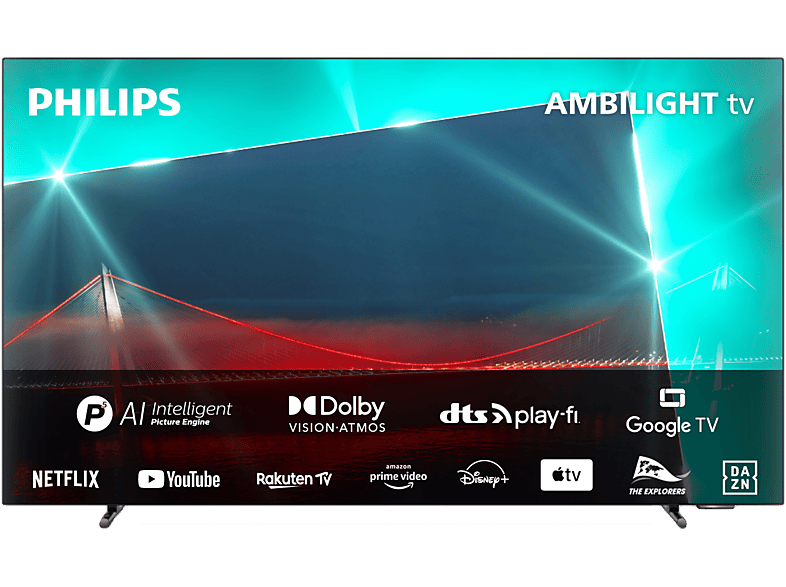 PHILIPS 65OLED718/12 4K Ultra HD Smart OLED Ambilight televízió, 164 cm