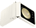 SAMSUNG Galaxy Z Flip5 kihajtható Eco bőr tok, krém (EF-VF731PUEG)