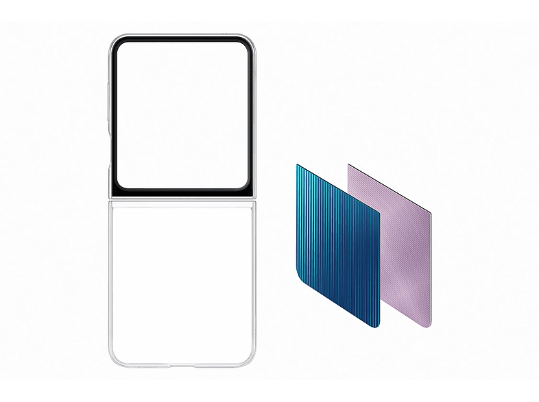 SAMSUNG Galaxy Z Flip 5 Dinamik Tasarım Telefon Kılıfı Şeffaf_1