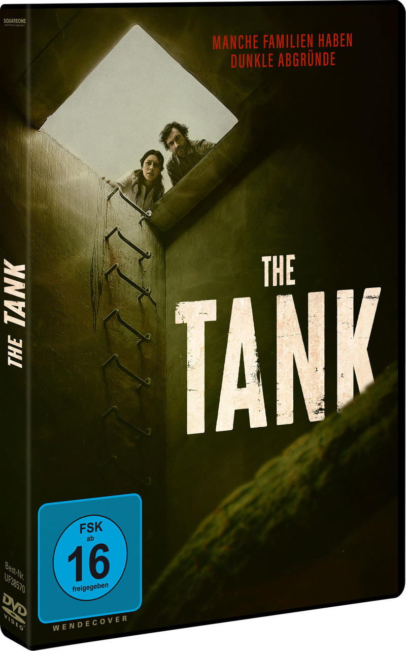 Filmcover. Zwei Personen im Dunkeln schauen in einen dunklen Bereich.