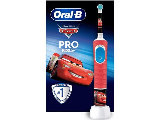 ORAL-B Vitality Pro 103 Kids Cars 3+ - Spazzolino elettrico (Rosso)
