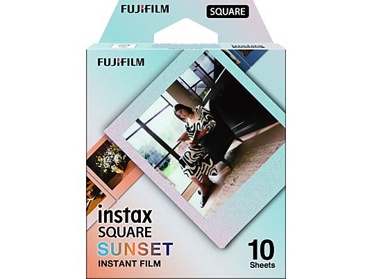 FUJIFILM Instax Square 1x10 - Film instantané (Sunset)