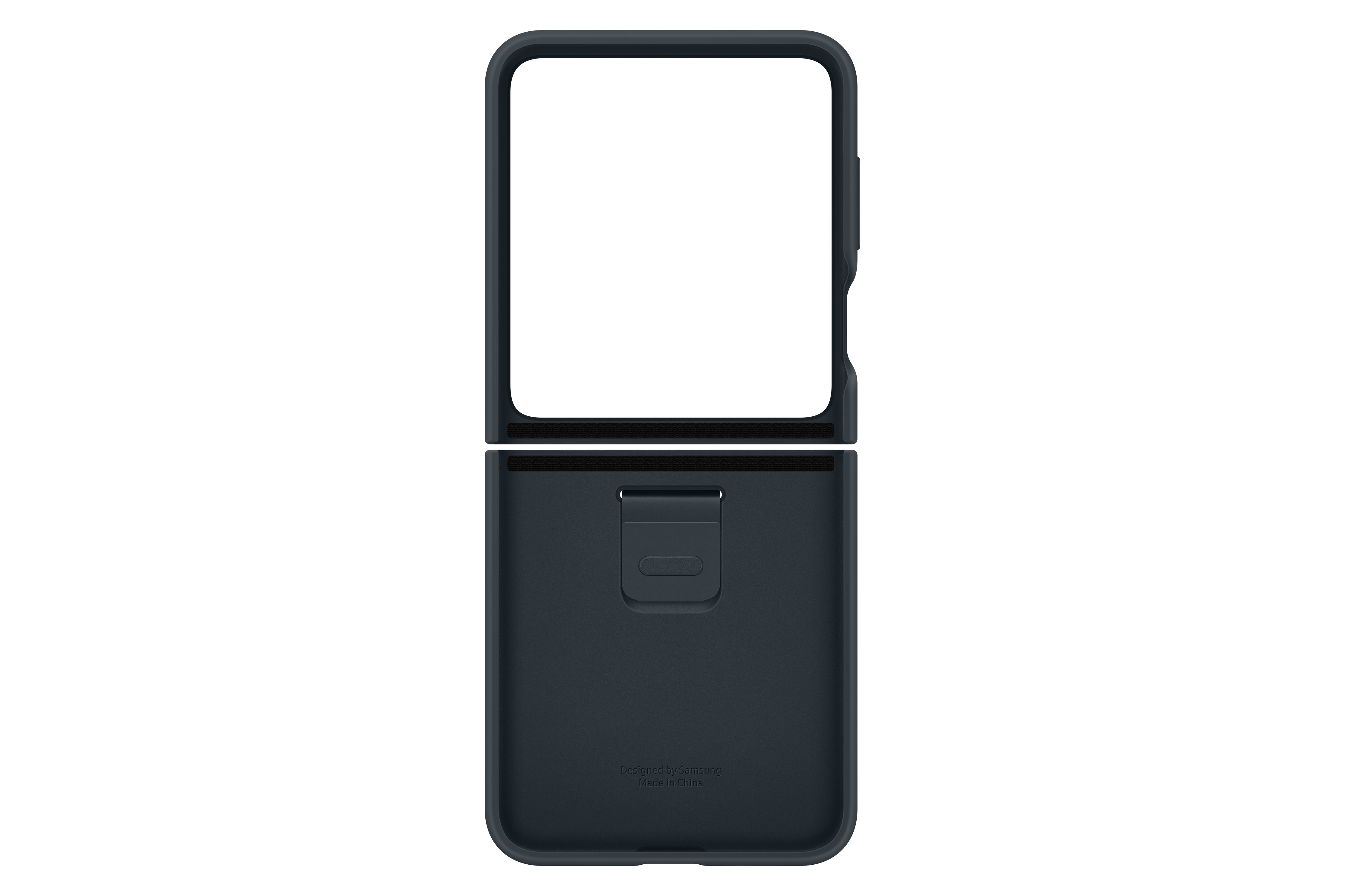 Galaxy Z Flip 5 Yüzüklü Silikon Telefon Kılıfı Indigo