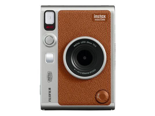 FUJIFILM Instax Mini Evo - Caméra à image instantanée brun