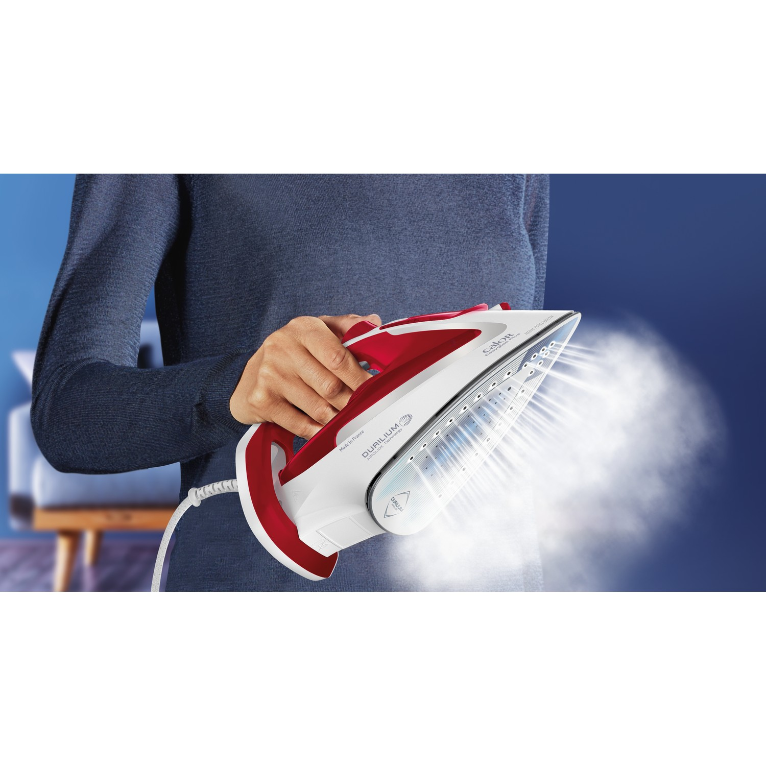 Calor Easygliss Plus Fer à Repasser 2 400 W, Fer Vapeur avec Débit de