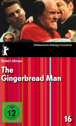 DVD-Cover von 'The Gingerbread Man'. Männer in Anzügen und ein Polizist im Hintergrund.