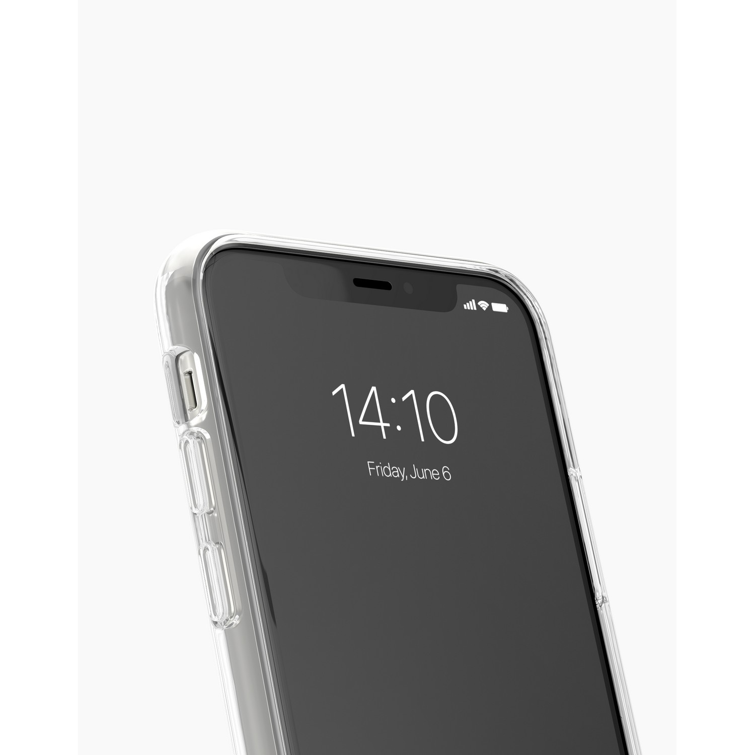Gros plan sur un écran de téléphone. L'écran affiche l'heure 14:10 et la date vendredi 6 juin.