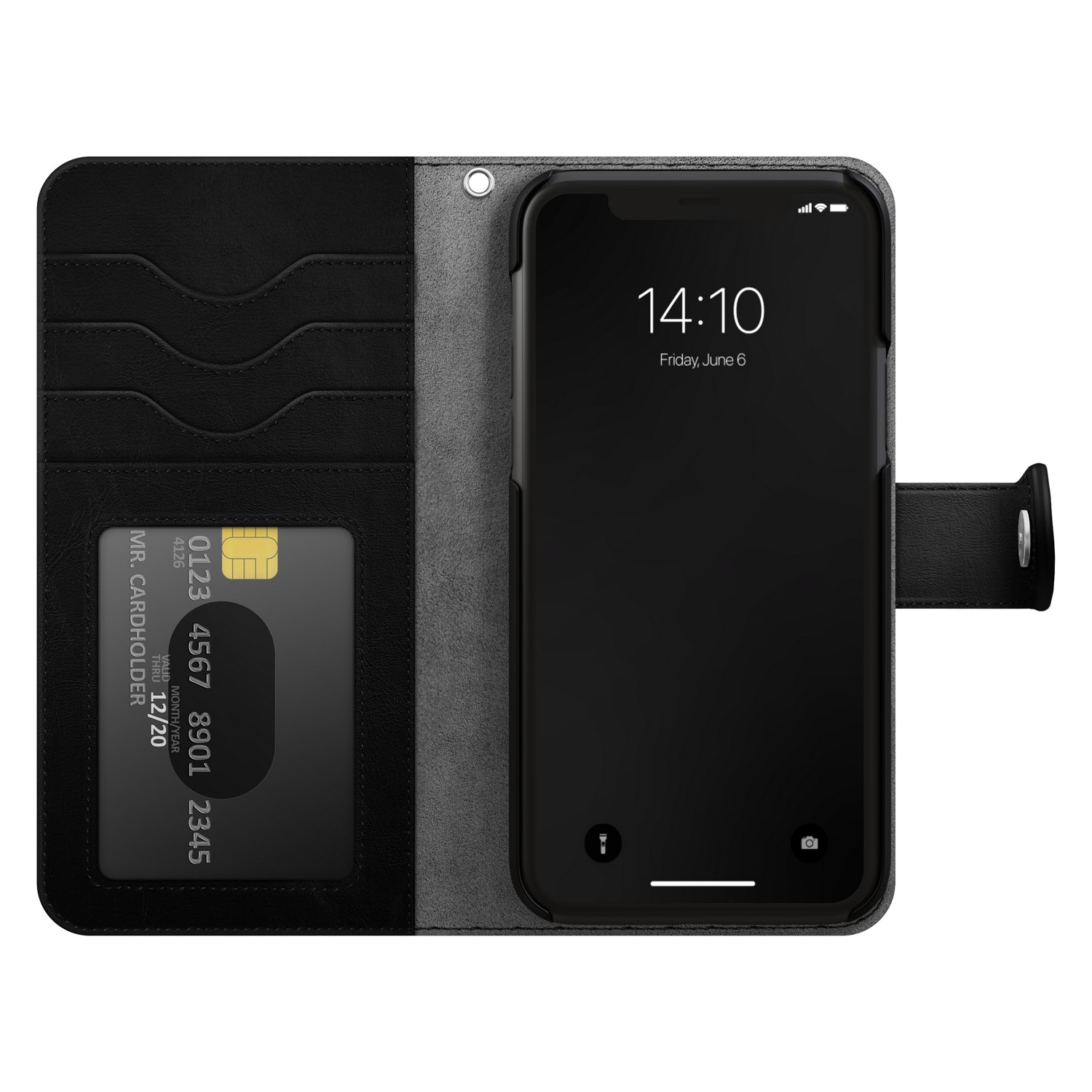IDEAL OF SWEDEN Flip cover iPhone 14 Pro Noir (DS MW01-14P)
