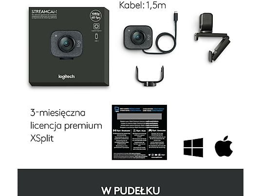 Kamera internetowa LOGITECH StreamCam Grafitowy 960-001281