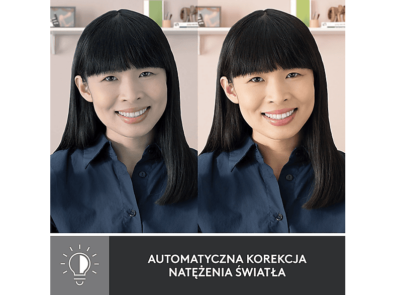 Kamera internetowa LOGITECH Brio 300 USB-C - 1080p Biały – zdjęcie 2