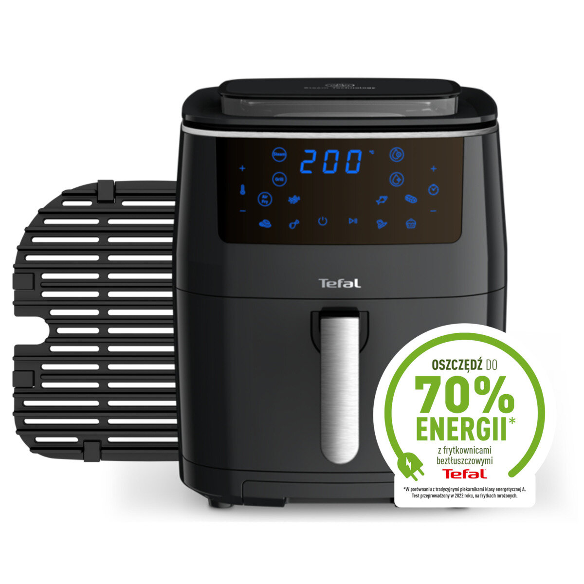 Frytkownica Air fryer TEFAL FW201815 Easy Fry Grill&Steam BLK EU Czarny