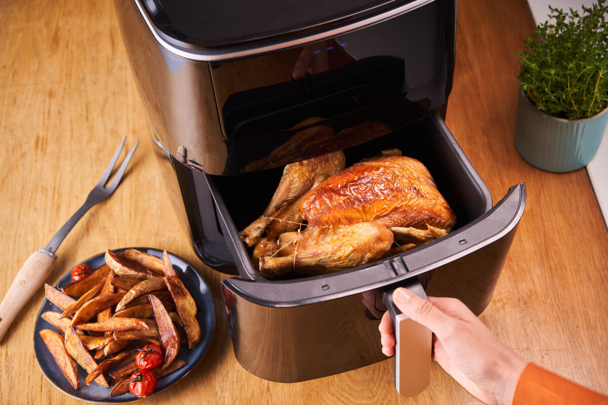 Frytkownica Air fryer TEFAL FW201815 Easy Fry Grill&Steam BLK EU Czarny