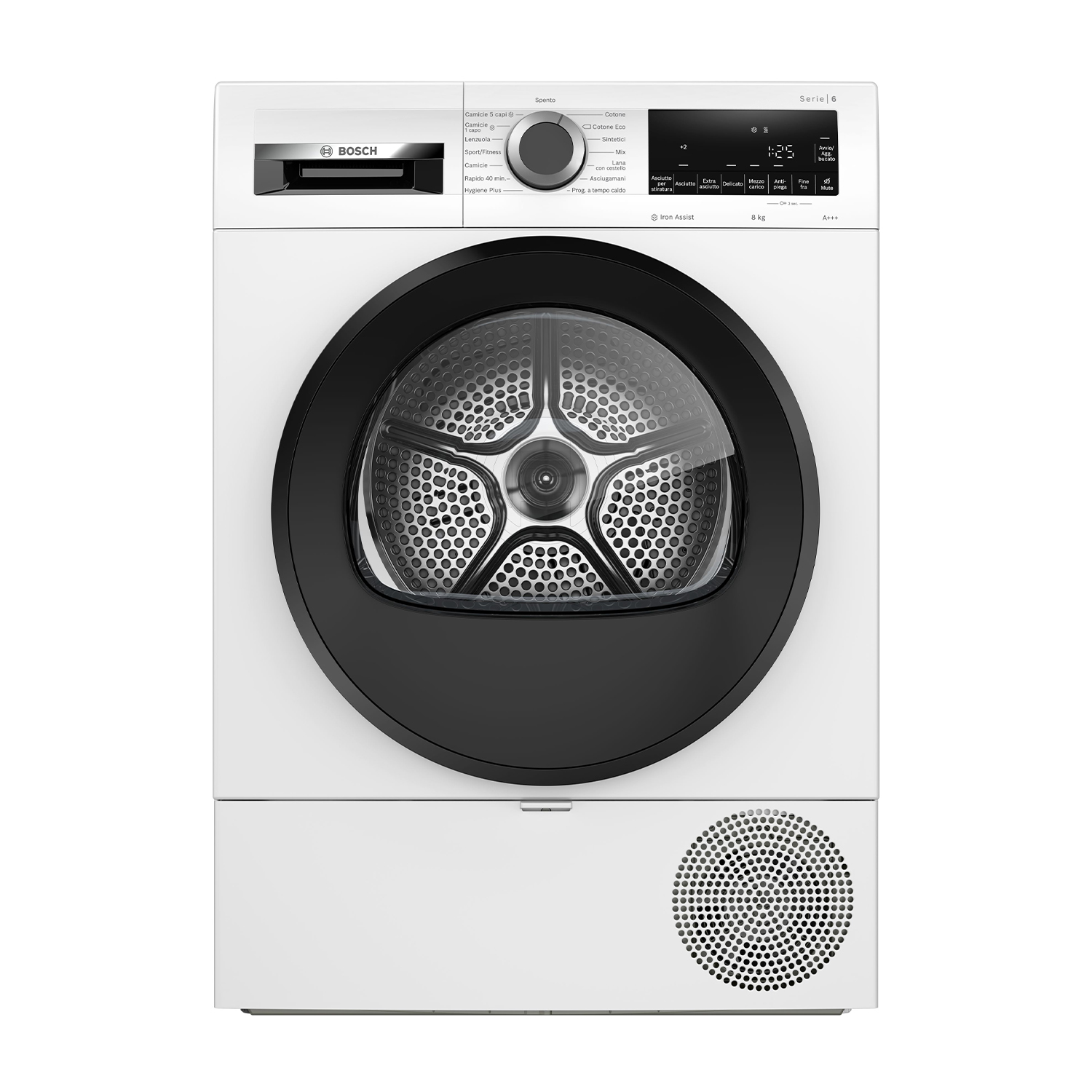 Bosch Wqg233C0It asciugatrice, 8 kg, 61,3 cm, Classe A+++