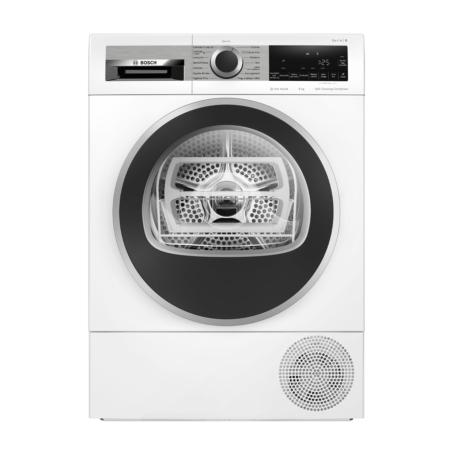 Bosch Wqg245C0It asciugatrice, 9 kg, 61,3 cm, Classe A+++