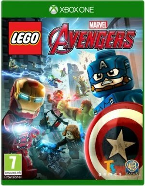 Pudełko gry Lego Avengers z postaciami z uniwersum Marvela.