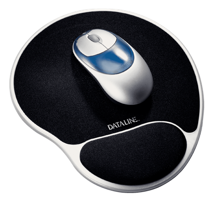 ESSELTE Silver zselés egérpad csuklótámasszal, fekete-ezüst (67038)