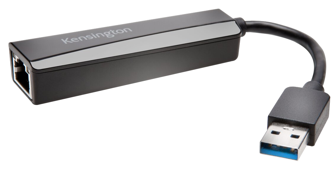 KENSINGTON UA0000E USB 3.0 hálózati adapter, RJ-45, Gigabit LAN, fekete (K33981WW)