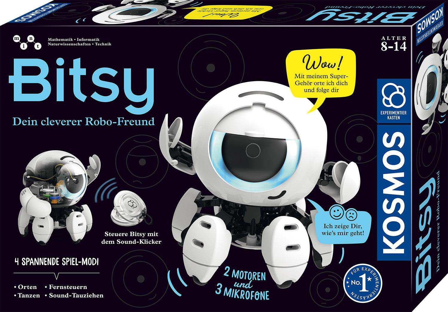 Bitsy Robo-Freund cleverer Mehrfarbig Spielzeug-Roboter, - Dein KOSMOS