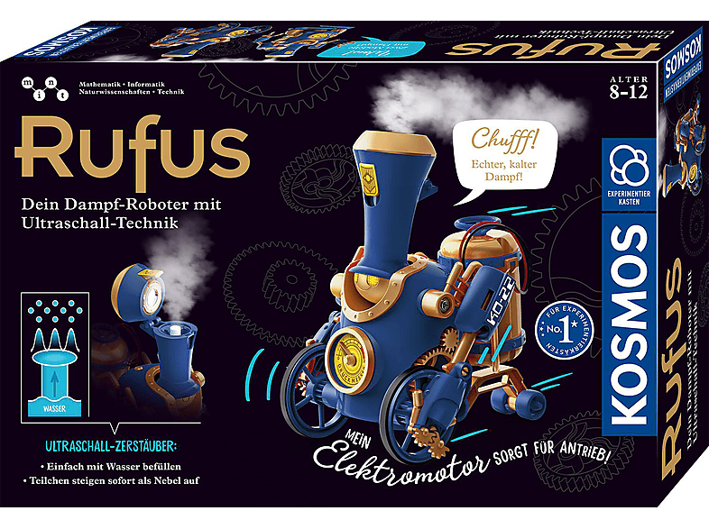 KOSMOS Rufus - Dein Dampf-Roboter Spielzeug-Roboter, Mehrfarbig