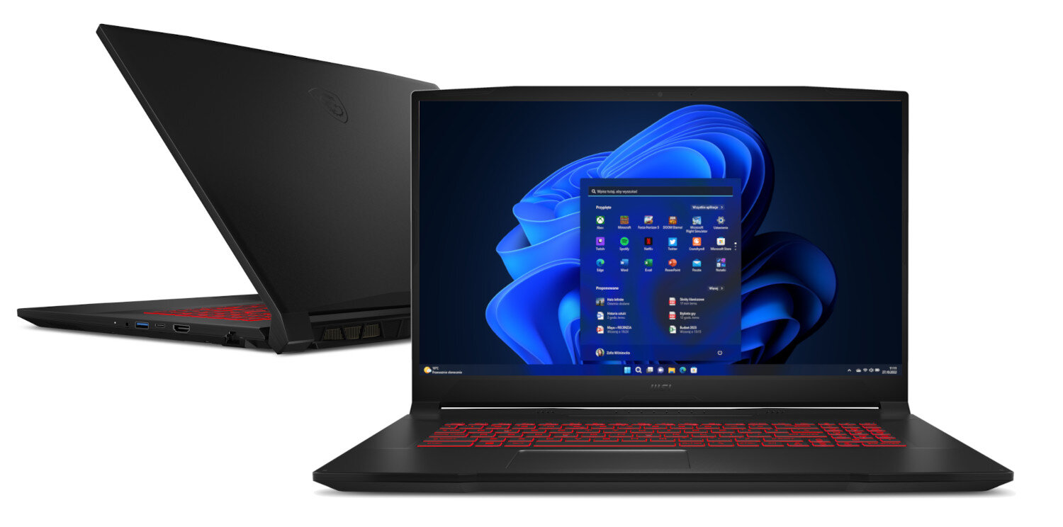 Laptop MSI Katana GF76 11UD-685PL FHD i5-11400H/16GB/512GB SSD/RTX3050Ti 4GB/Win11H