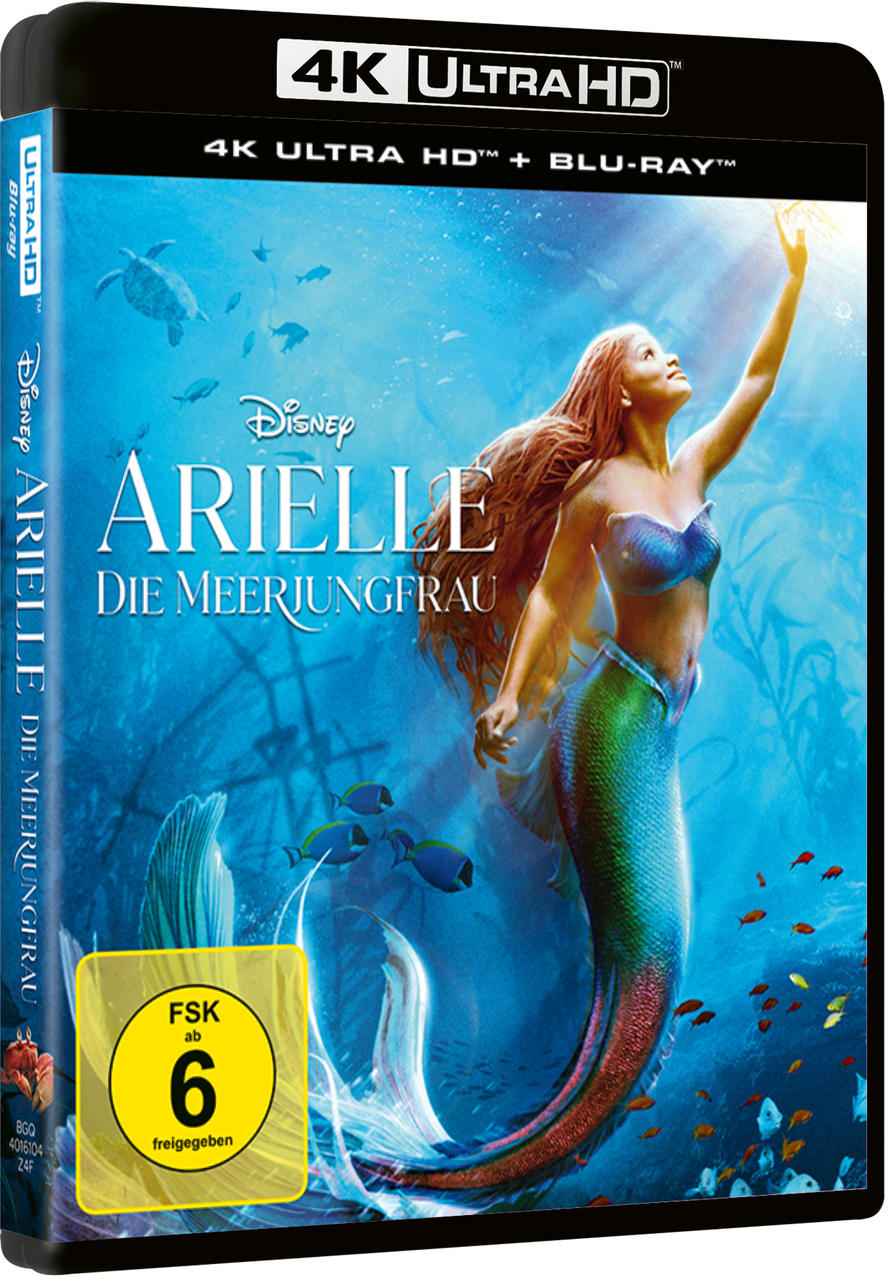 Das Cover von 'Arielle Die Meerjungfrau' (Die kleine Meerjungfrau) 4K Ultra HD Blu-ray Disc.
