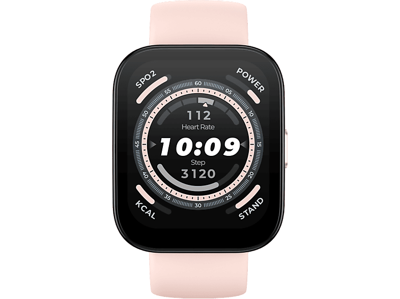 Smartwatch - Amazfit BIP 5, 22 mm, Pantalla 1,91", Llamadas Bluetooth, +120 Modos deporte, Rosa