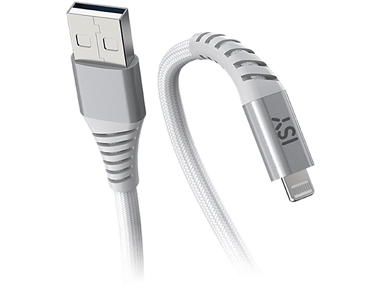 ISY Usb-a - Lightning-kabel 2 M Wit (icn-5000-wt-al)