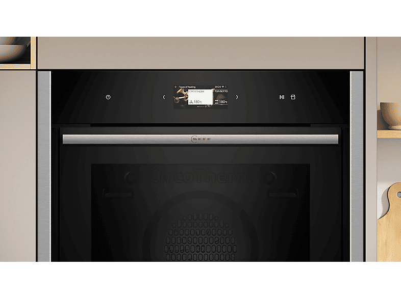 Thumbnail - NEFF B64VS71N0, Einbaubackofen (Einbaugerät, 71 l, 596 mm breit), N 90, Dampfgarfunktion