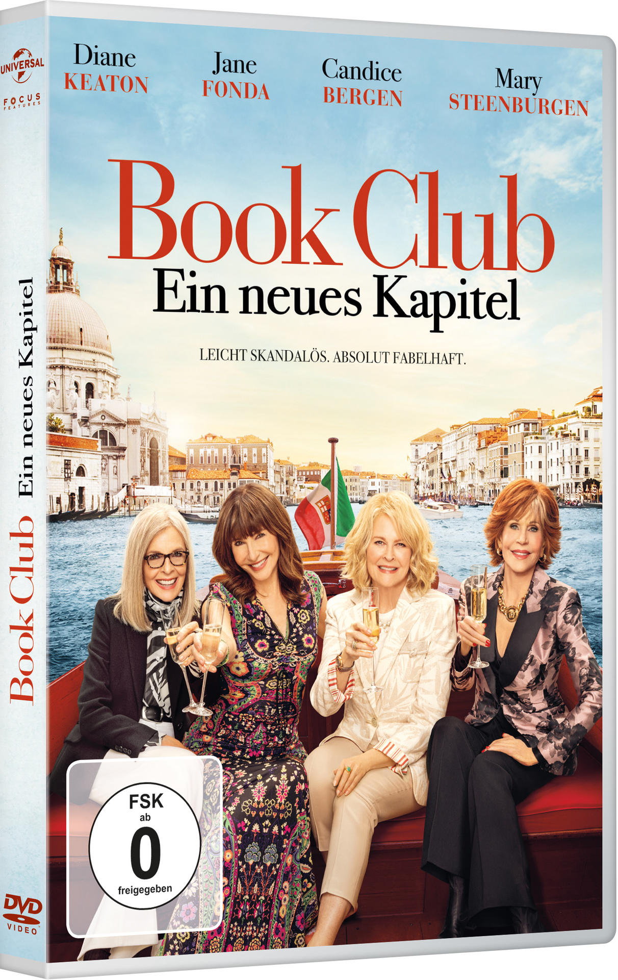 DVD-Cover von 'Book Club: Ein neues Kapitel' mit Diane Keaton, Jane Fonda und anderen.