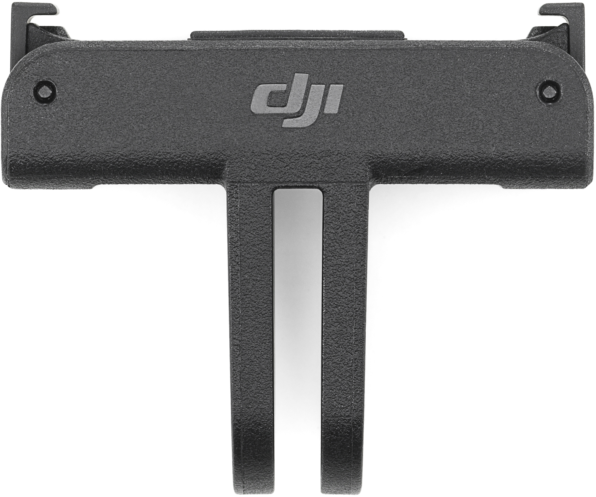 Egy fekete DJI tartó fehér háttéren.