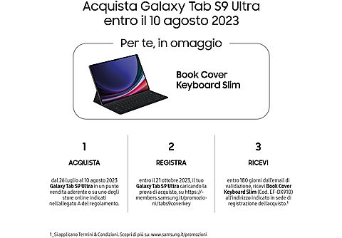  Tablet SAMSUNG Galaxy Tab S9U 12+256GB, 256 GB, 14,6 pollici