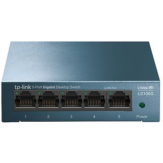 Switch - TP-Link LS105G , 5 puertos Ethernet, 10/100/1000 Mbps,