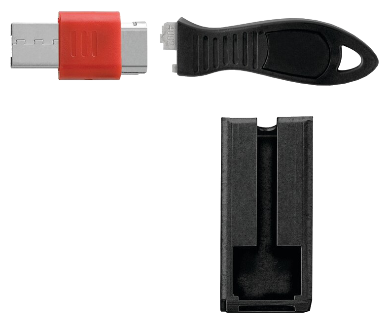 KENSINGTON USB Port mechanikus blokkolózár S, fekete (K67915WW)