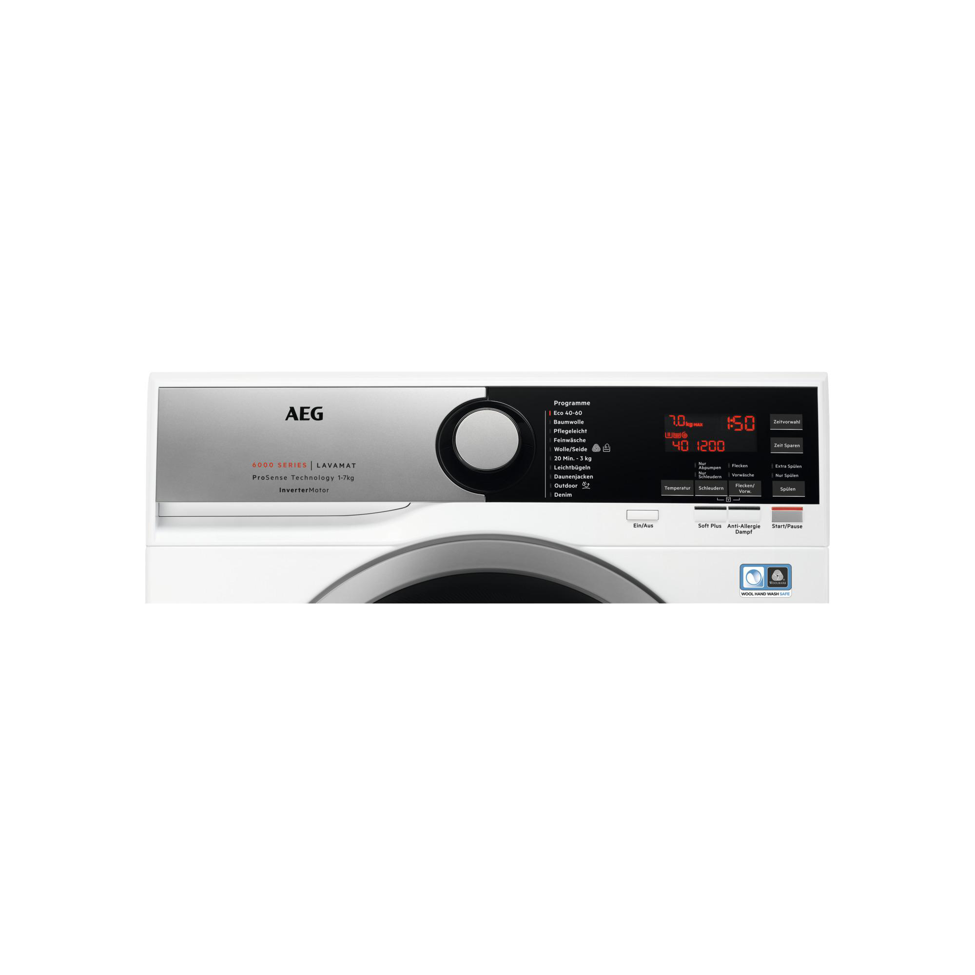 AEG L6SEA74470 6000 PROSENSE® Waschmaschine (7 kg, 1351 U/Min., B, Frontlader)