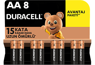 DURACELL Basic İnce Kalem Pil 8'li AA