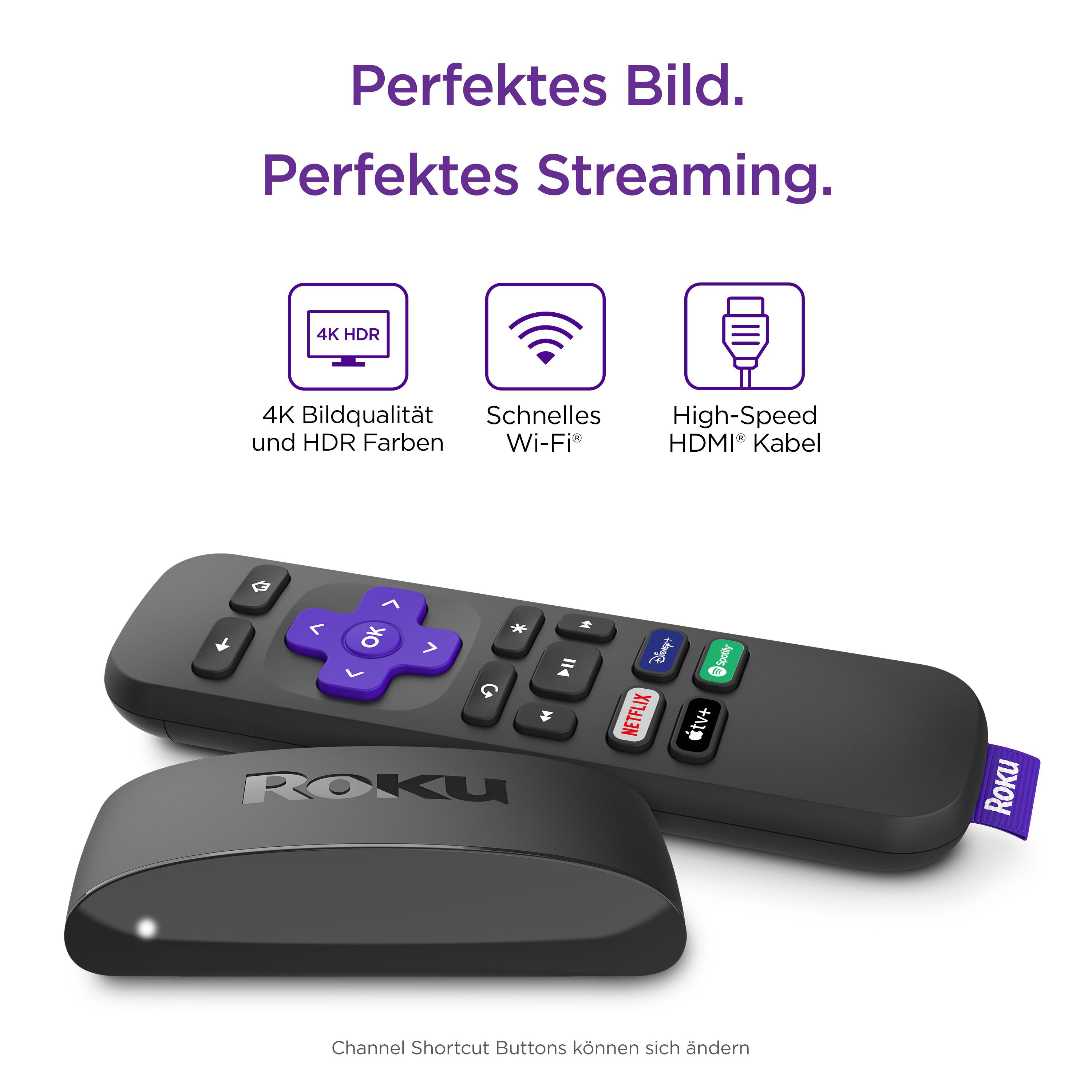 ROKU Express 4K Streaming Player, Schwarz