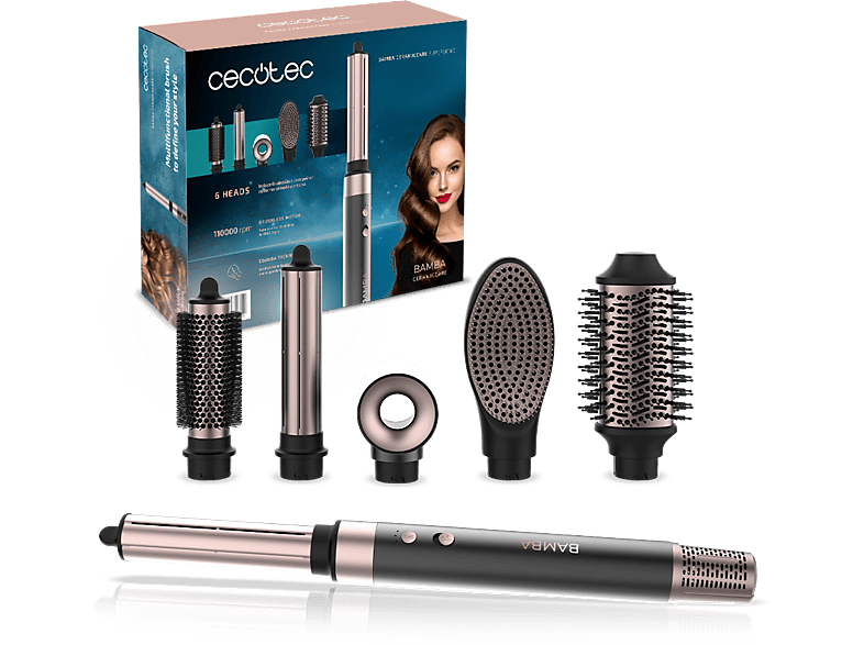 Cecotec 6 in 1 Styling Air Brush Bamba Ceramiccare Supersonic