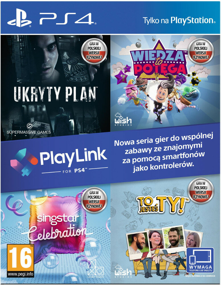 Gra PS4 Ukryty Plan + Wiedza To Potęga + SingStar Celebration + To Jesteś Ty