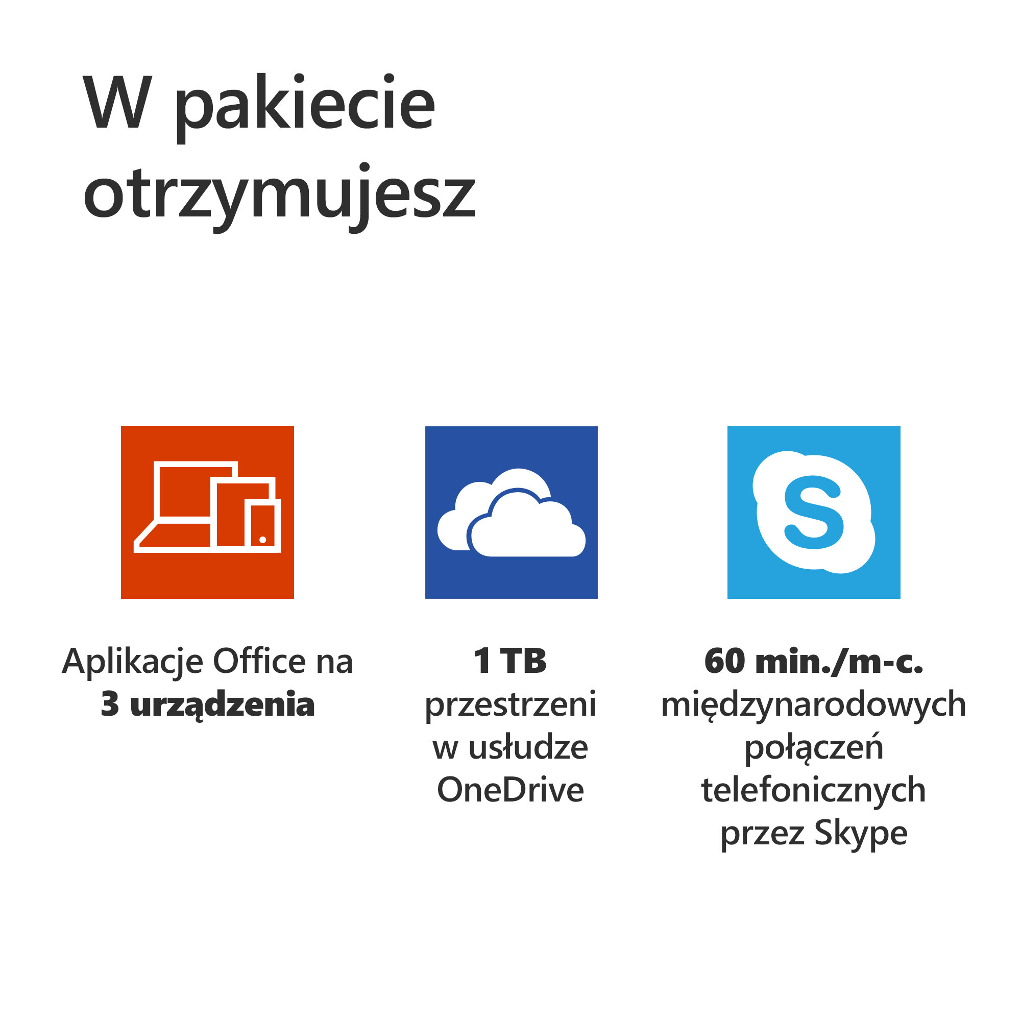 Subskrypcja Office 365 Personal 32/64 Bit PL 1 rok (PC/MAC)