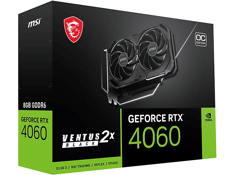 MSI GeForce RTX 4060 OC Ventus 2X Black 8GB GDDR6 128 Bit Ekran Kartı_7