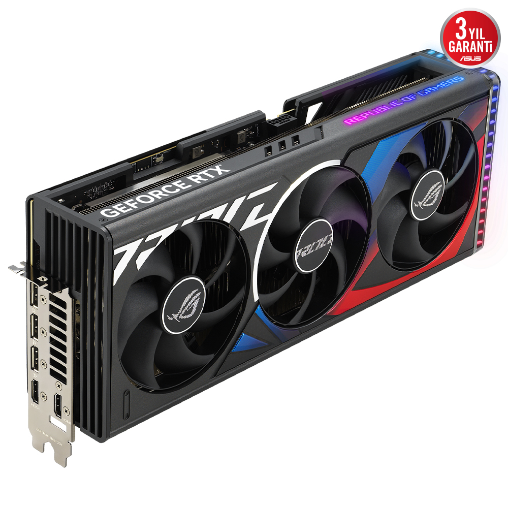 ASUS Rog STRIX GeForce RTX 4090 OC 24GB GDDR6X 384Bit Ekran Kartı