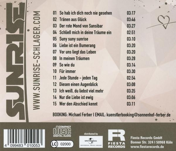 CD-Cover mit Songtiteln und Künstlerinformationen.